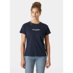 Helly Hansen HHA.54591_HELLY Hansen W Core T-Shı Lacivert Bisiklet Yaka Normal Düz Kadın T-Shirt - XL