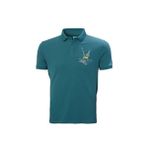Helly Hansen Hp Race Erkek Yeşil Klasik Yaka Polo Tişört, 2XL, 34416-453