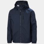 Helly Hansen Jr Crew Hooded Lacivert Yağmurluk Mont