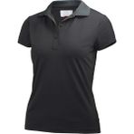 Helly Hansen Kadın Güneş Koruması Özellikli Outdoor Kullanım İçin Tactel® Kumaş Siyah Polo T-Shirt