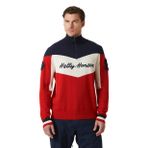 Helly Hansen Kırmızı Erkek Fermuarlı Normal Düz Kazak HHA.66025_HELLY HANSEN APRES KNITTE