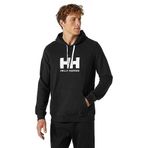 Helly Hansen Logo Erkek Kapüşonlu Sweatshirt Siyah S