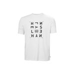 Helly Hansen Skog Recycled Graphic Erkek Beyaz Yuvarlak Yaka Tişört, L