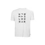 Helly Hansen Skog Recycled Graphic Erkek Beyaz Yuvarlak Yaka Tişört, XXL