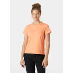 Helly Hansen Turuncu Kadın Bisiklet Yaka T-Shirt HHA.54591 W CORE T-SHI