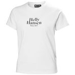 Helly Hansen W CORE GRAPHIC T-SHIRT 2.0 Kadın Polo Tişört, WHITE, XS
