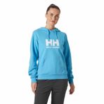 Helly Hansen W HH LOGO HOODIE 2.0 Kadın Kapüşonlu Sweatshirt Turkuaz, S