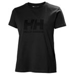 Helly Hansen W HH LOGO T-SHIRT 3.0 Kadın Polo Tişört, Siyah, XS