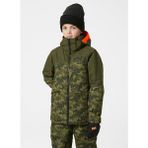 Helly Hansen Yeşil Erkek Çocuk Kapüşonlu Kayak Montu HHA.41761-HHA.431 Jr Summıt Jacket - 10 Yaş