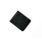 HELMBROOK London El İşi Deri Bifold Erkek Cüzdan, Eldridge, Siyah (Artı Renkler), thin, Klasik