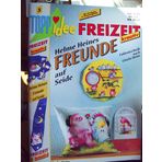 Helme Heines Freunde auf Seide. Folientechnik nach Gisela Heim.