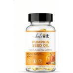 Helovit Pumpkin Seed Oil Softjel 1500 Mg & Saw Palmetto Içeren 2-In-1 Erkek Sağlığı ve Doğal Destek