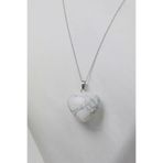 Helsinki Accessories HLSK-KLY127 Büyük Havlit Kalp Doğal Taş Kolye Helsinki