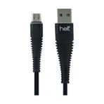 Helt HT-79 100 cm Siyah İp Örgü Micro Şarj ve Data Kablosu