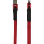 Helt HT-DC01 120 cm Kırmızı İp Örgü Lightning Şarj ve Data Kablosu