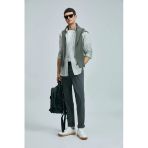 Helt Spor 5 Cep Erkek Pantolon Slim Fit Koyu Yeşil