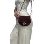 Helybag El Yapımı Kadın Omuz Çantası Kuzu Model - Kuzu İp Handmade