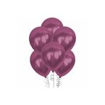 helyum pasta 12 Inç Metalik Mürdüm Balon 5'li
