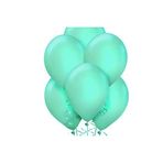 helyum pasta 12 Inç Metalik Su Yeşili Balon 5'li