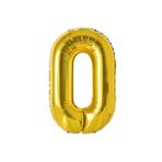 helyum pasta Folyo Balon 0 Rakamı Gold 16 Inç (40 Cm)