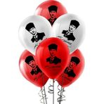 Helyuma Uyumlu Ataturk Baskili Balon 12 İnch 100 Adet 23 Nisan 19 Mayis 30 Agustos 29 Ekim Balon