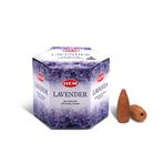 Hem Tütsü Geri Akış Şelale Lavanta Kokulu 40 Konik Tütsü - Lavander Backflow Incense Cones