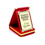 hemdemhediyelik Kişiye Özel Babalar Günü Hediyesi Kadife Kutulu Mini Albüm Plaket (7.5X11 CM)