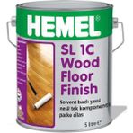 Hemel 21463 SL 1C Wood Floor Finish İpek Mat 5 lt Solvent Bazlı Parke Cilası