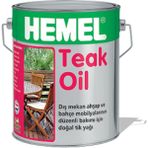 Hemel Teak Oıl 2,5 Lt Dış Mekan Ahşap ve Bahçe Mobilyaları İçin Doğal Yağ
