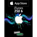 HemenOyun App Store Itunes 250 TL Hediye Kartı Bakiye Ios