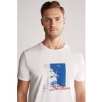 Hemington Baskılı Pima Pamuk Beyaz T-shirt