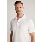 Hemington Beyaz Havlu Kumaş Polo Yaka T-shirt