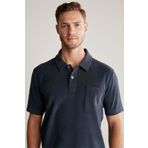 Hemington Lacivert Havlu Kumaş Polo Yaka T-shirt