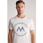 Hemington Logolu Pima Pamuk Beyaz T-shirt