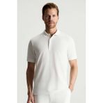 Hemington Lyocell Pamuk Kumaş Beyaz Polo Yaka T-Shirt - Off White - 2XL