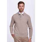 Hemington Polo Yaka Camel Saf Kaşmir Kazak