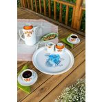 hemlife 37 Cm Kulpsuz Metal Tepsi Çay Tepsisi Sunum Tepsisi Hope