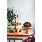 hemlife Justwood 2 Li 2 Katlı Kek Stantı Ve 25/14 Cm Mummy Ahşap Pasta Sunumluk Seti
