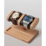 Hemm Wood | Hemm Unique El Yapımı Ahşap Saat ve Takı Standı – Büyük Boy, Deri Kaplamali, Bileklik Sergileme Ünitesi – Kayın Agacı - 170 mm - Ahşap - Siyah