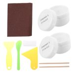 Hemobllo 1 Takım Seramik Tamir Kiti Kokusuz Fayans Boyası Küvet Tamir Takımı Fiberglas Tamir Kiti Emaye Için Tamir Takımı Duş Tabanları Için Küvet Tamiri Tamir Seti Beyaz Silikon Dioksit