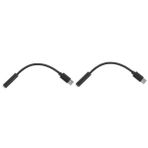 Hemobllo 2 Adet Adaptör Kablosu Kulaklık Adaptörü Kulaklık Jakı Adaptörü Tip-c Ila 3,5 Mm Dönüştürücü Kulaklık Tipi-c Adaptörü Tip-c Ila 3,5 Mm Adaptör 2' 1 Arada Naylon Örgü Type