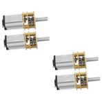 Hemobllo 4 Dişli Motor Mikro Şanzıman Motoru Mikro Elektrik Motoru Mikro Redüksiyon Motoru Mikro Motor Mini Dc Motor Dc Motorlar N20 Motorlu Dc Motoru N10 Metal Minyatür