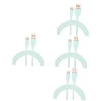 Hemobllo 4adet Hızlı Şarj Usb-c Veri Kablosu Esnek Silikon Malzeme Telefonlar Için Uyumlu Taşınabilir Ve Dayanıklı Hızlı Şarj Ve Verimli Kullanım