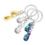 Hemobllo Boks Eldivenleri Kolye Charm Anahtarlık Boks Eldivenleri Metal Mini Anahtarlık Fitness Tutkunu