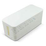 Hemobllo Kapaklı Yılbaşı Tenekeleri Dudak Parlatıcısı Kapları Tipi Tel Saklama Kabı Kablo Kutusu Güç Kablosu Masa Güç Şeridi Saklama Kutusu Beyaz Elektrik Kablosu Güç Kaynağı Kabloları