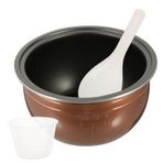 Hemobllo Pirinç ocak astarı kaplan pirinç ocak yüzük kapaklı tencere yemek pişirmek iç çorba kasesi rice cooker pilav pişirici elektrikli ocak yedek pot pirinç ocağı alüminyum alaşım Golden