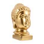 Hemobllo Zen Buda Baş Heykeli: Ev Sanat Reçine El Sanatları Buda Heykeli Meditasyon Alanı Feng Shui Dekorasyonu Veya Manevi Sunak Hediyesi