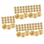 HEMOTON 100 Gitar Aksesuarı Kullanışlı Gitar Halk Gitarı Kaynağı Gitar Kuyruk Boncukları Gitar Yedek Parçaları Akustik Gitar Parçaları Metal Golden