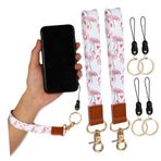 HEMOTON 2 Adet Kordon Anahtarlar Için Boyunluklar Sevimli Anahtarlık Aksesuarları Akıllı Telefon Erkekler Için Bileklikler Anahtarlık Sahipleri Özlemek Kısa Boylu Polyester Kart Kapağı