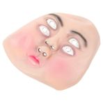 HEMOTON 2 Adet korku maskesi lateks maske lateks korku maskeleri halloween kostüm cadılar bayramı kostümü maskeli balo maskesi yetişkinler için cosplay maskesi iblis Giyim bebek sahne